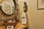 Main level communal half bath